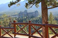 Aussicht auf das Banff Springs Hotel