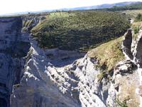 Der Nervion führte kein Wasser am Monte Santiago