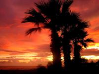 Wunderschöner Sonnenuntergang in San Leone