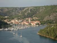 Blick auf Skradin 