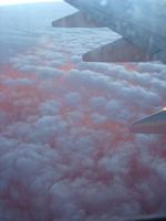 Sonnenuntergang unter den Wolken