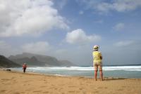 Am Strand Praia Grande auf Sao Vicente
