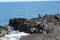 Am Hotel auf Stromboli