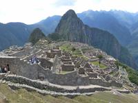 Auf dem Machu Picchu in Peru