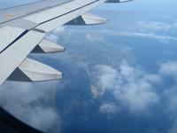 Anflug Sizilien - Strasse von Messina