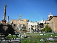 21.10., Blick vom Forum Romanum auf den Kapitolshügel