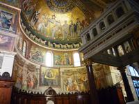 23.10., Apsis der Kirche Santa Maria in Trastevere