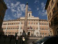 Palazzo Montecitorio-mit ägyptischen Obelisk 6.Jh.v.Chr.