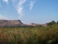 Gebirgszüge am See Genezareth