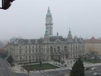 Rathaus von Györ - leider im Nebel