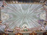 Das Deckengemälde der Bibliothek