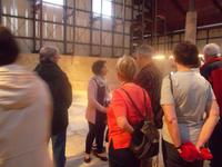 während der Führung in der Villa Casale