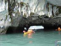 37 Paddeln am Morgen in Halong