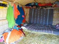 Haus auf den Uros Inseln