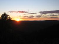 Sonnenaufgang am Long Tom Pass
