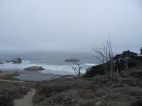 Es geht hinunter zu den Sutro Baths