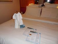 allabendliche Begrüßung auf der Kabine