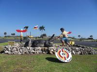 Wir besuchen eine Alligatorshow bei Miccosukee-Indianern