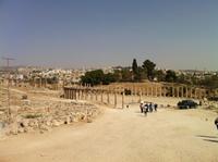 der ovale Platz in Jerash