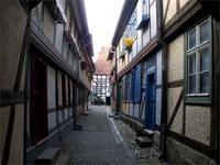 Blick in den Quedlinburger Schuhhof