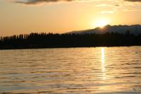Sonnenuntergang am Issykul-See