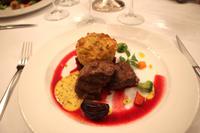 Abendessen in Kalinka's Restaurant in Oudtshoorn - Straußensteak