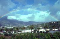 Regenbogen über der Caldera de Taburiente
