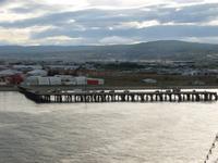 Einlaufen in den Hafen von Punta Arena
