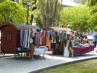 Handelswagen auf dem Hauptplatz