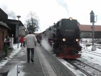 Fahrt mit der Harzer Schmalspurbahn zum Brocken