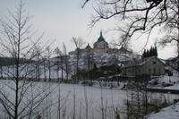 Blick zur Wallfahrtskirche des Heiligen Nepomuk