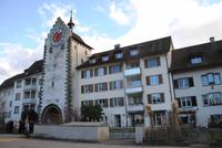 Stadtmauer die heute zu Wohnungen umfunktioniert ist (Stein am Rhein)