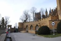 Mauern  am Innenhof der Burg