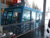 Die Seilbahnkabine fasst 85 Personen!