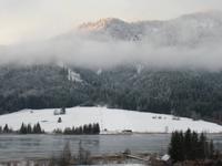 Morgenstimmung am zugefrorenen Weißensee