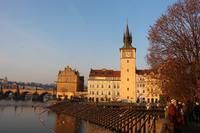 Smetana-Kai an der Moldau in Prag