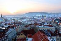 Blick vom Altstädter Rathausturm in Prag