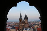 Blick vom Altstädter Rathausturm in Prag