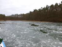 Eisschollen vom letzten Wintereinbruch