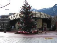 Auf dem kleinen Marktplatz von Vaduz