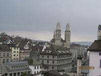 Der Blick vom Lindenhof über Zürich