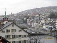 Der Blick vom Lindenhof über Zürich