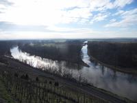 der Zusammenfluss von Moldau und Elbe in Melnik