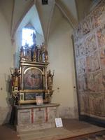 in Gurk - das Fastentuch wird hängend zwischengelagert