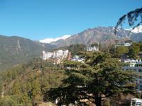 Blick über Dharamsala zum Himalaya