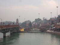 bunte Innenstadt von Haridwar