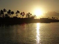 Sonnenaufgang beim Hotel 