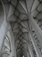 Kreuzrippengewölbe in der Hallenkirche - dem Dom St.Petri