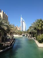 Burj al Arab vom Madinat Jumeirah aus gesehen