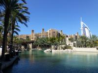 Burj al Arab vom Madinat Jumeirah aus gesehen